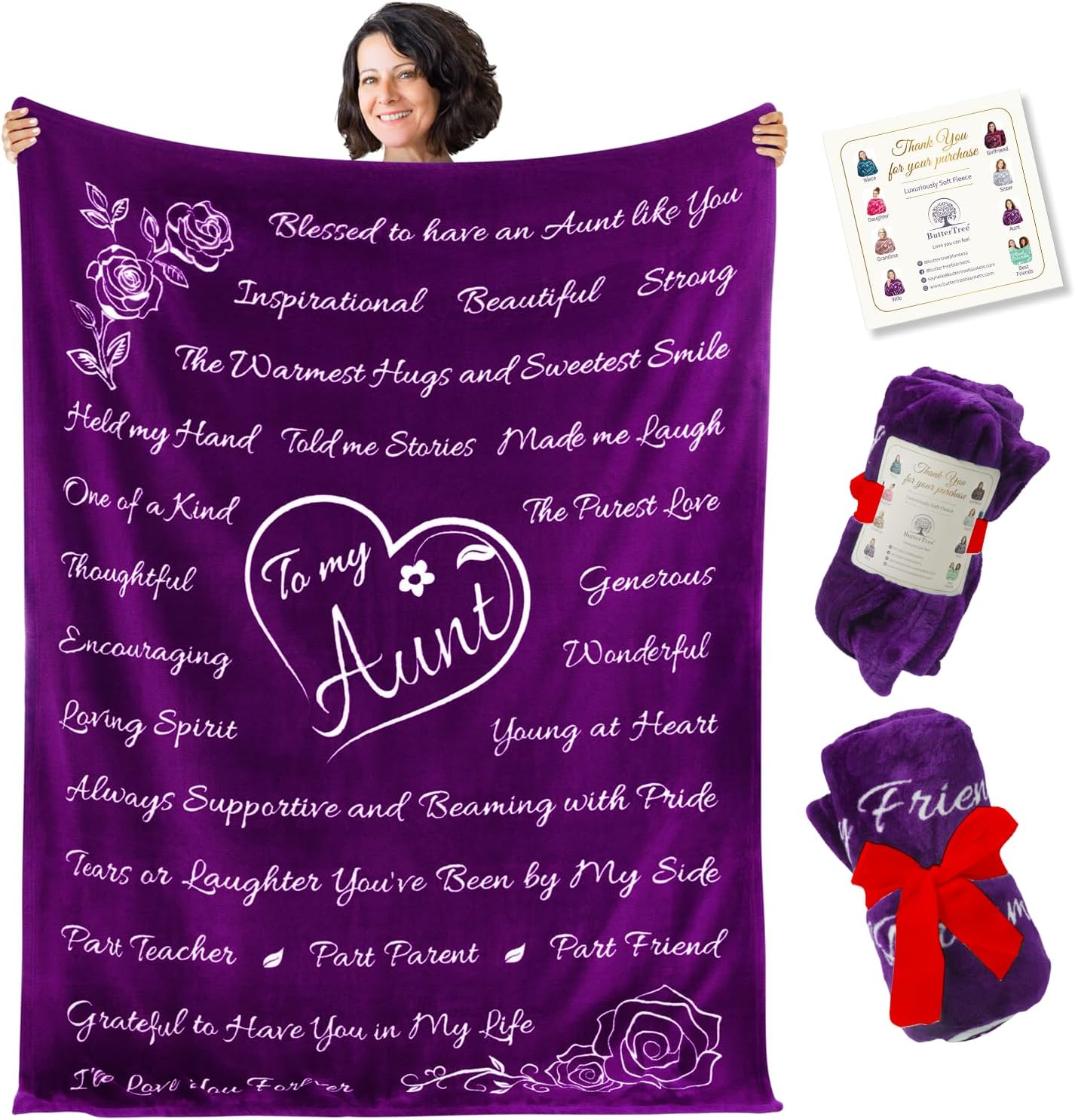 Aunt Gift Blanket (Purple)