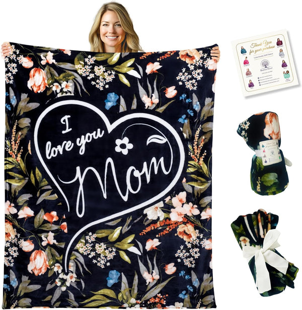 Mom Gift Blanket (Flowers)