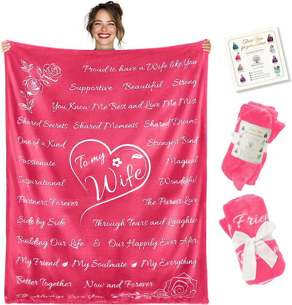 Wife Gift Blanket (Pink)