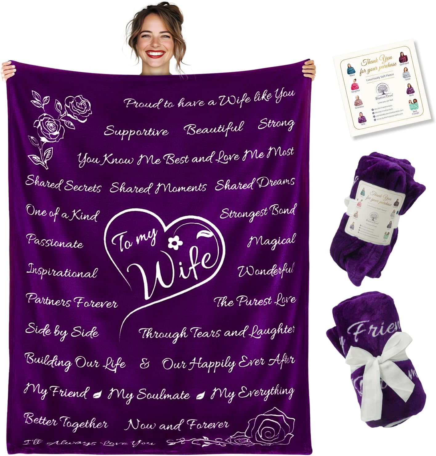 Wife Gift Blanket (Purple)