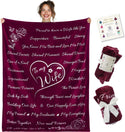 Wife Gift Blanket (Merlot Red)