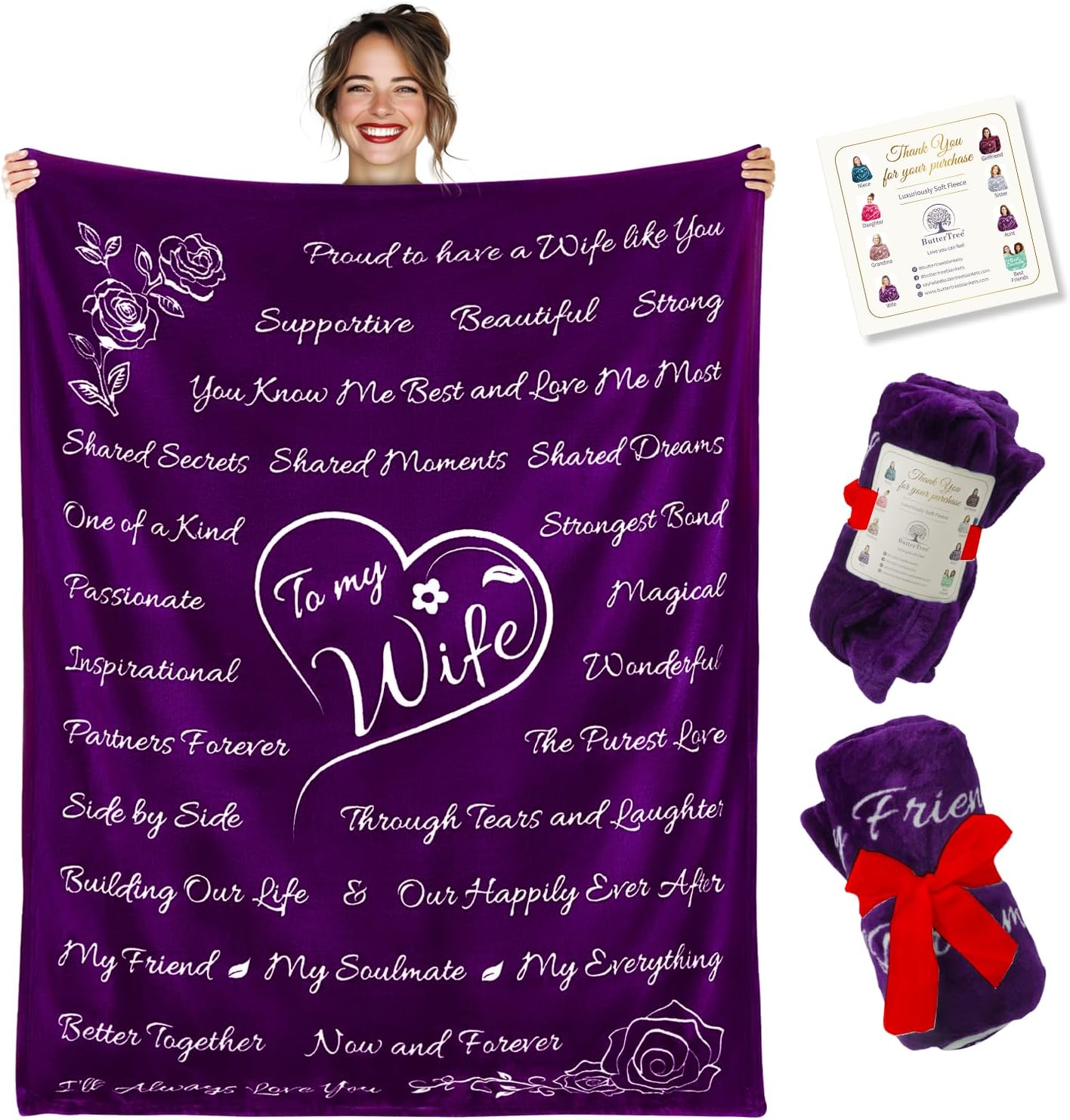 Wife Gift Blanket (Purple)